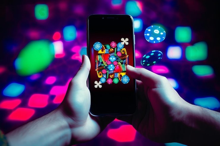 Pengguna menikmati platform halojp melalui perangkat mobile dengan tata letak responsif